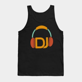 DJ retro icon flat classic vintage Tank Top